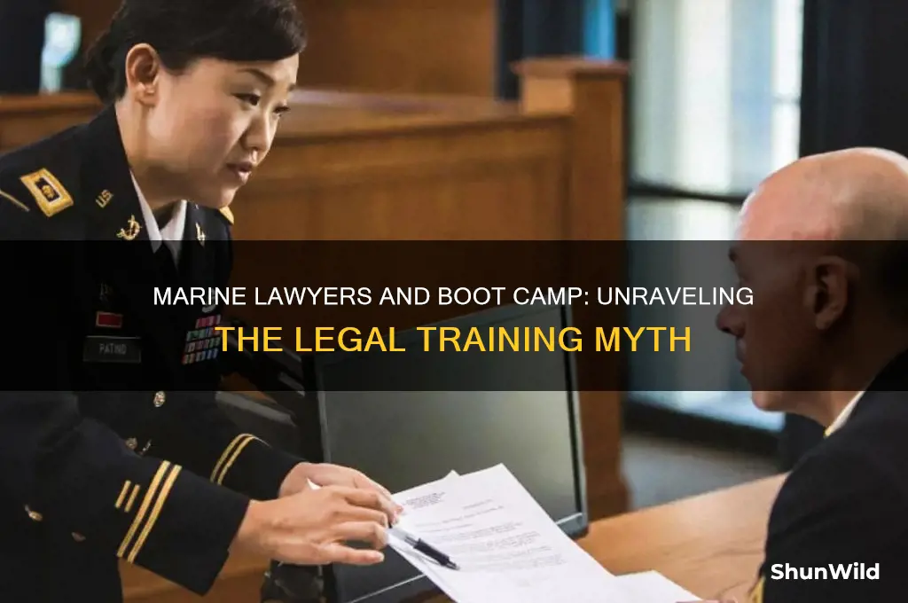 do marine lawyers go to boot camp