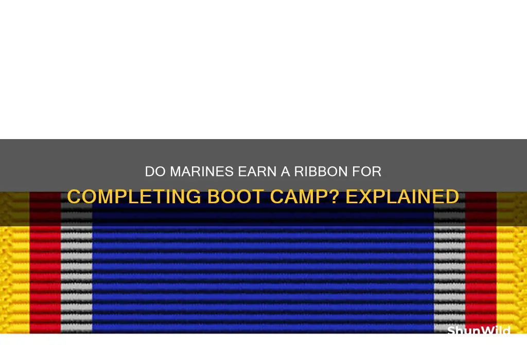 do marines get a ribbon for boot camp