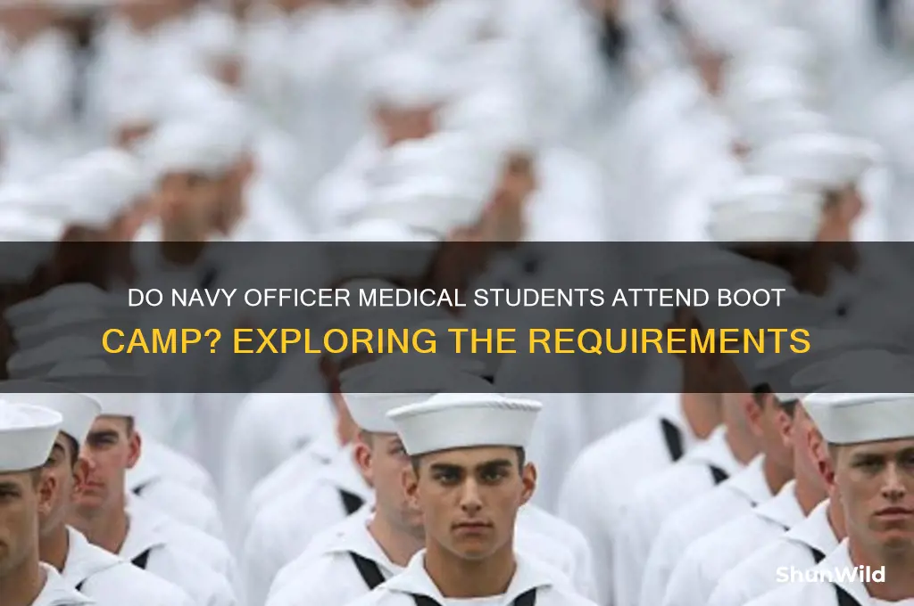 do navy officers medical students go to boot camp