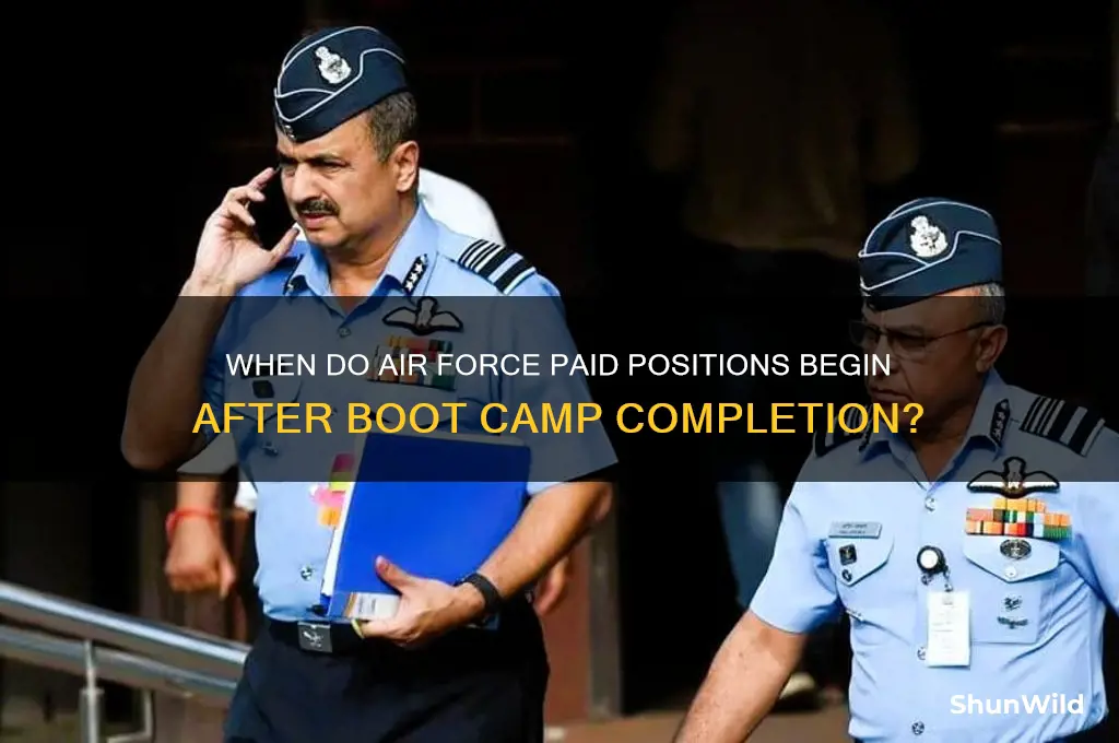 do paid start after boot camp air force