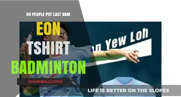 Customized Badminton T-shirts: Last Name Pride
