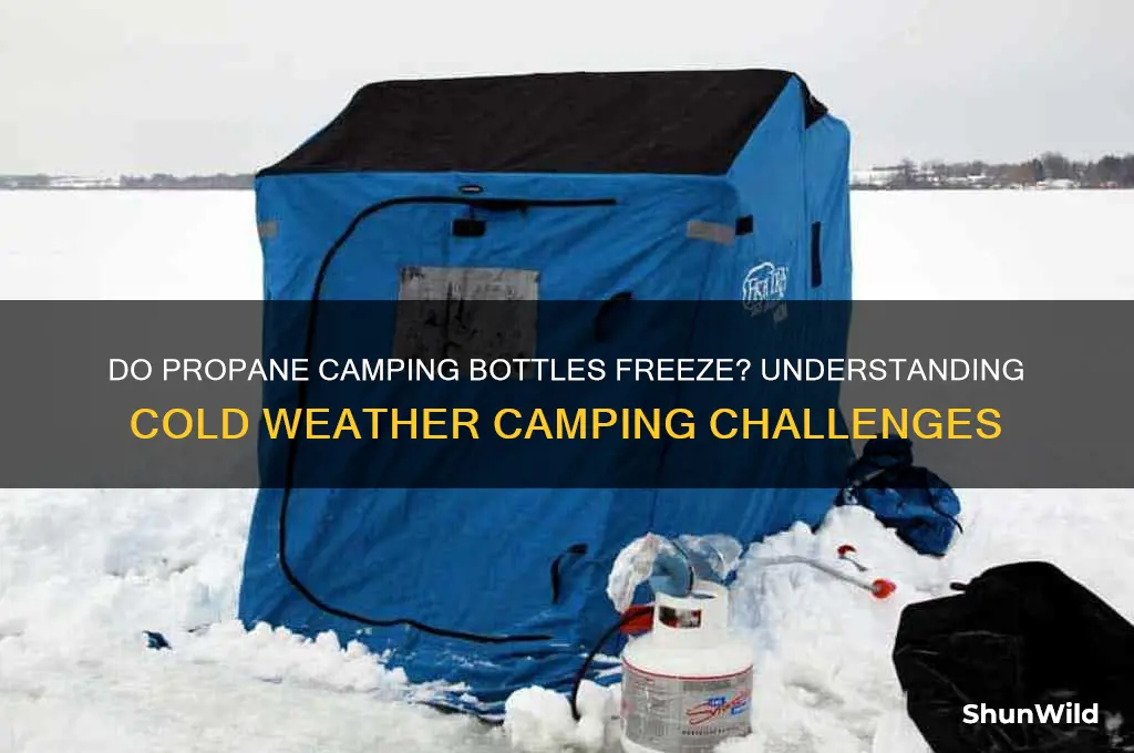 do propane camping bottles freeze