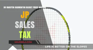 Rakuten Badminton Racket Prices: Tax Included?