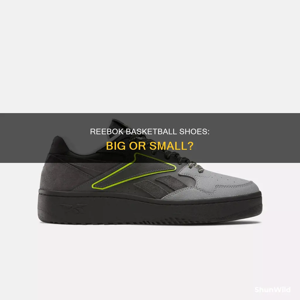 do reebok basketball shoes run big or small