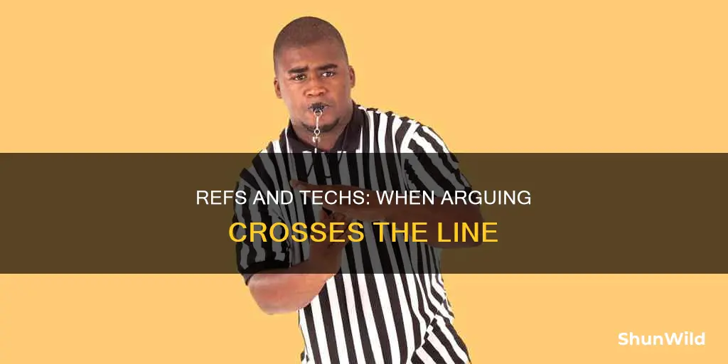 do refs in basketball give techs for arguing with them
