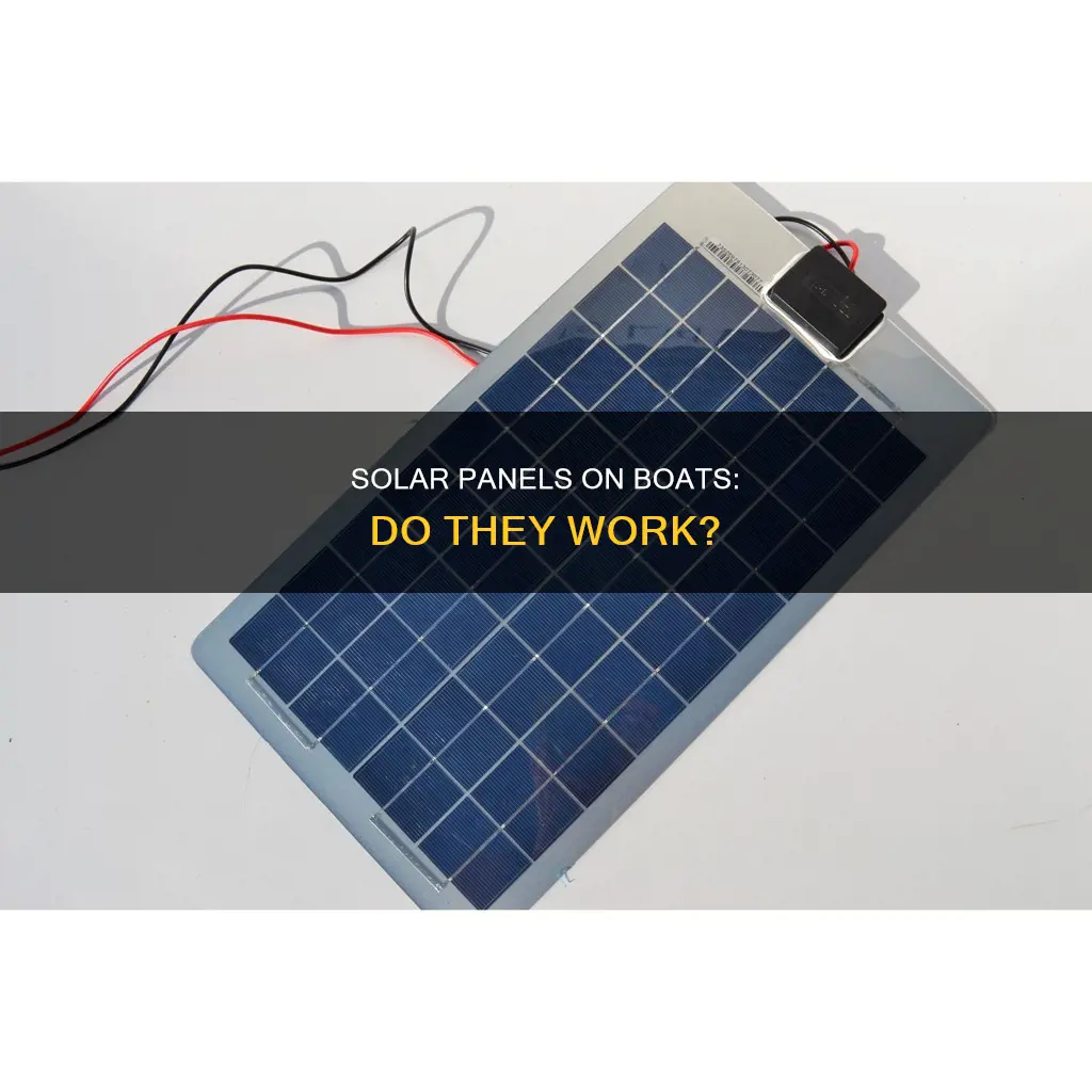 do solar panels on boat work