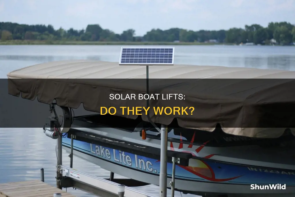 do solar powered boat lifts work