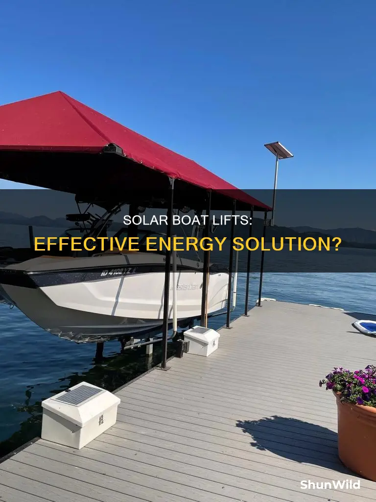 do solar powered boat lifts work