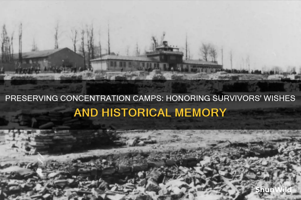 do survivors want concentration camps preserved