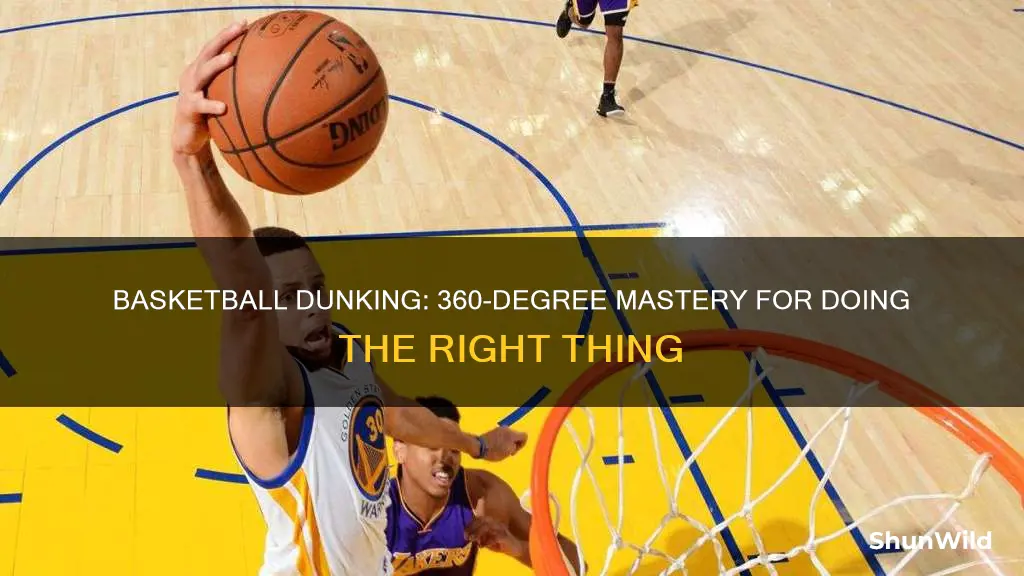 do the right thing 360 degree basketball dunking