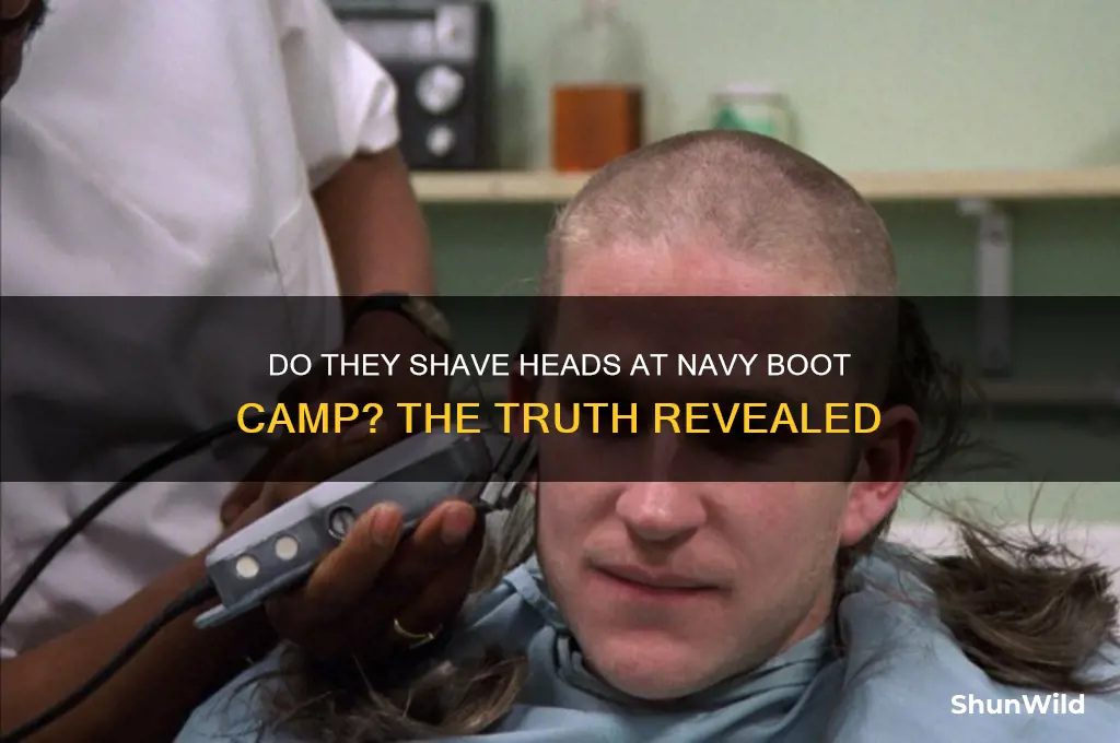 do they shave heads at navy boot camp