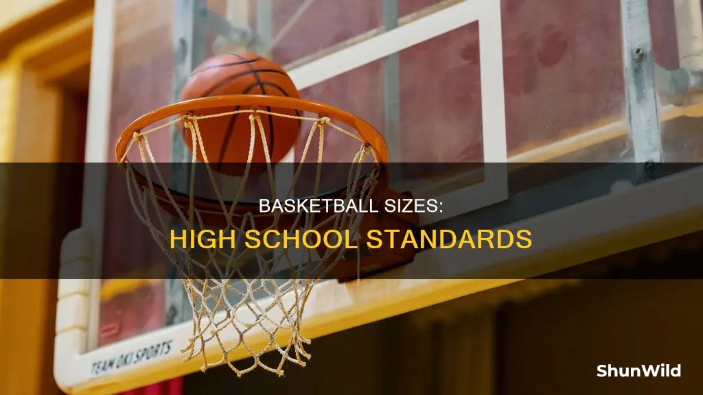 do they use the same size basketball in high school