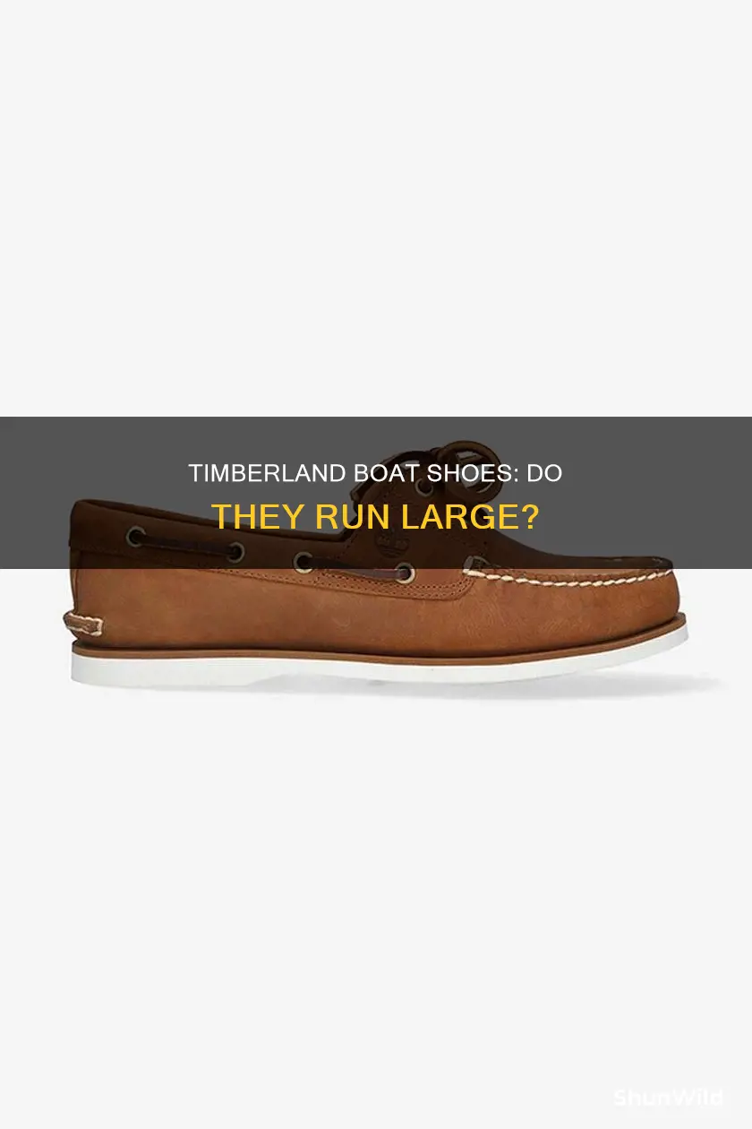 do timberland boat shoes run big