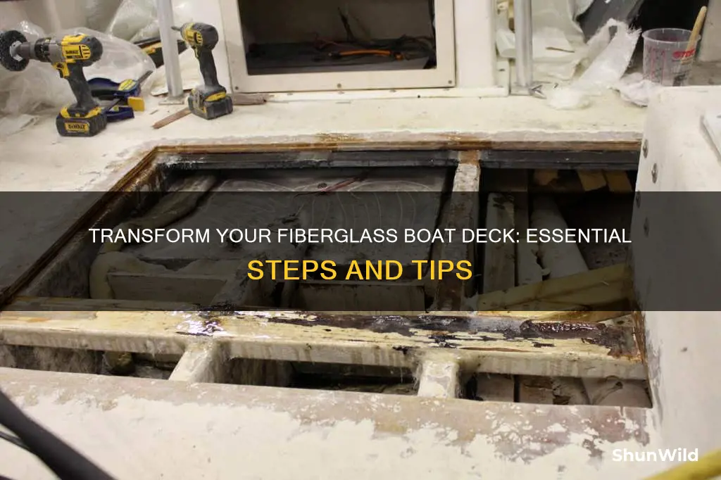 do to fiberglass boat deck