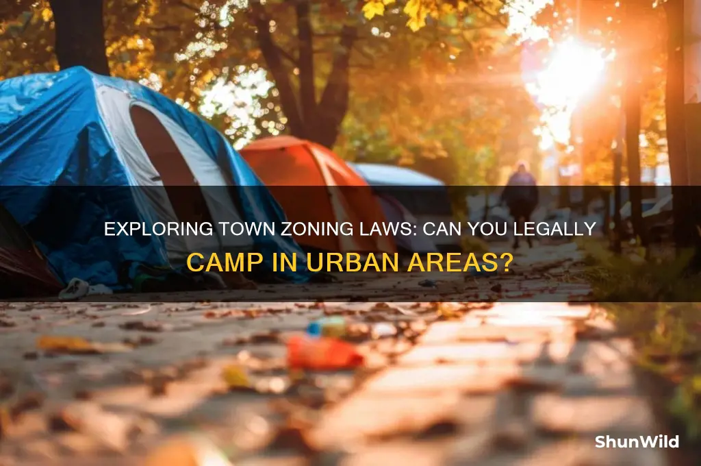 do towns zone for camping