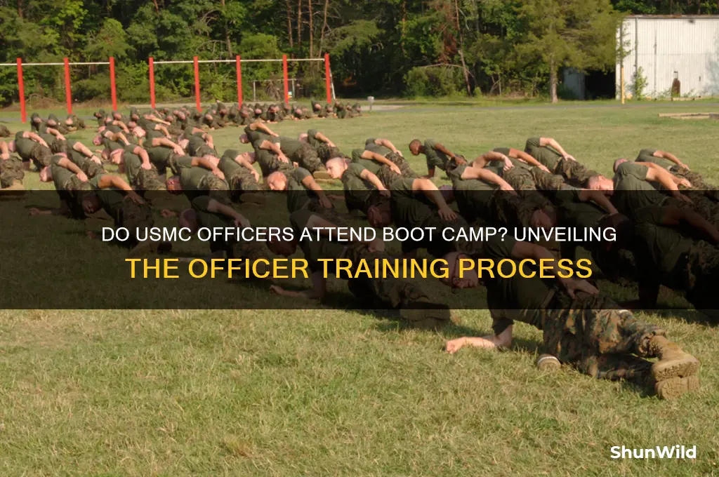 do usmc officers do boot camp