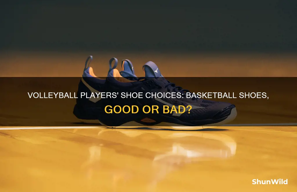 do volleyball players use basketball shoes