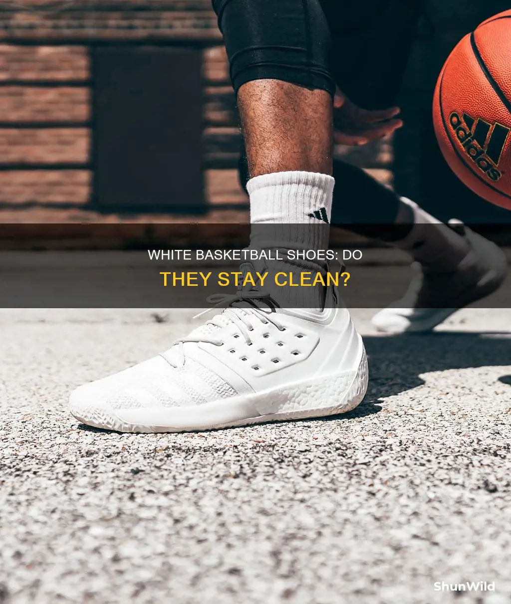 do white basketball shoes get dirty