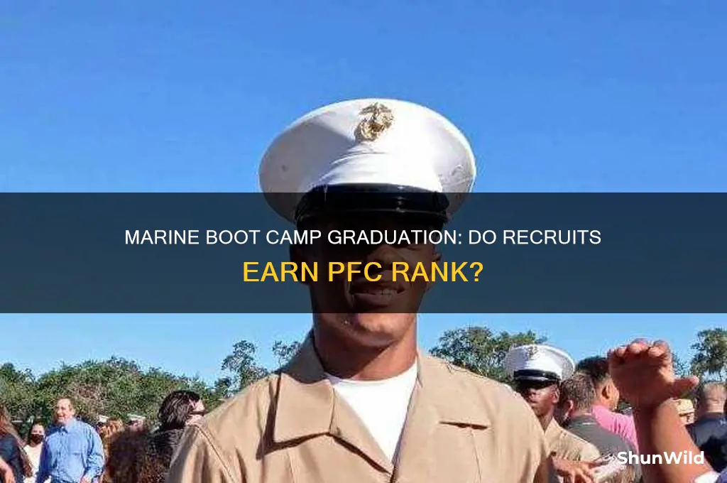 do you come out of marine boot camp a pfc