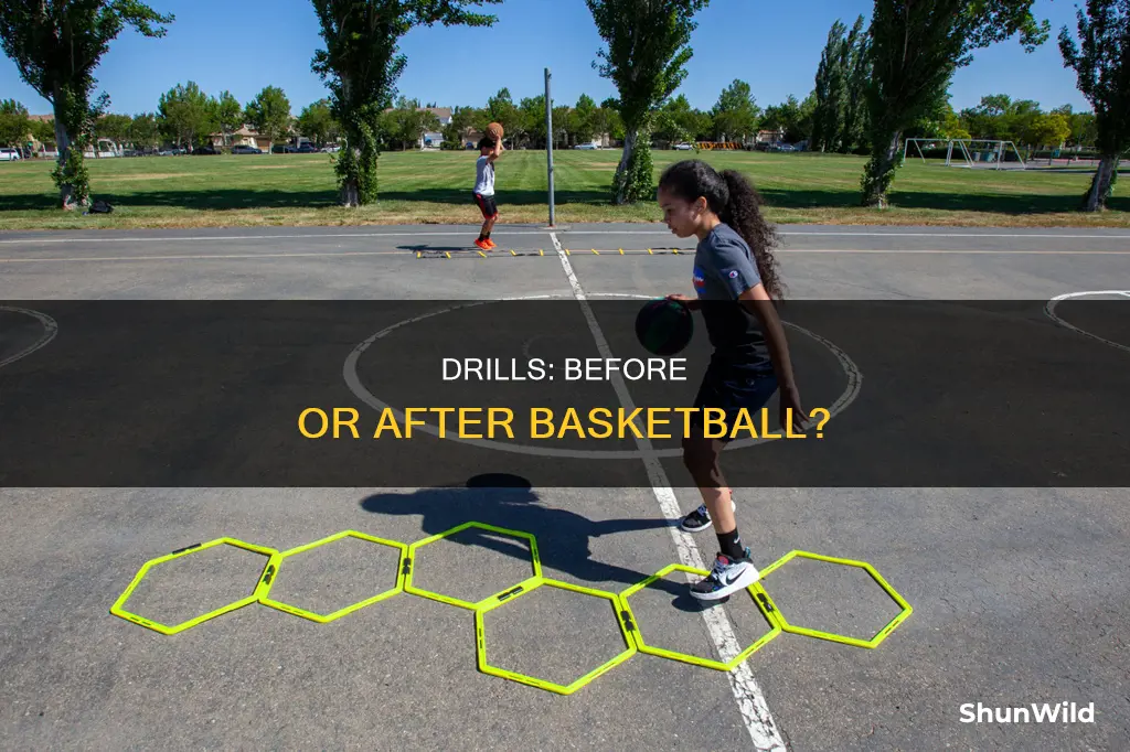 do you do drills before or after basketball
