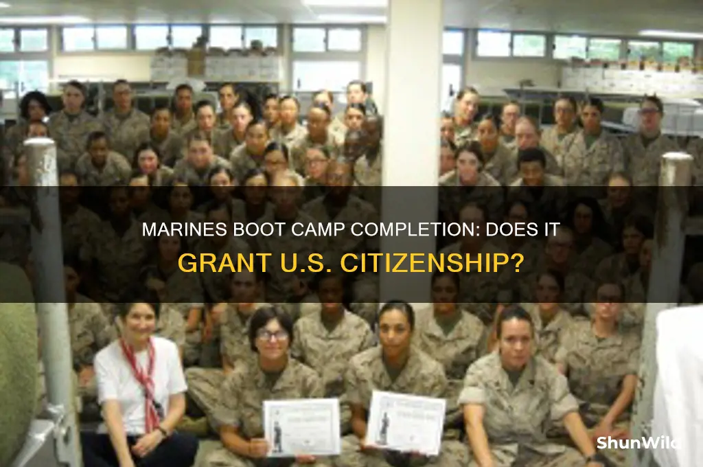 do you get citizenship after boot camp marines