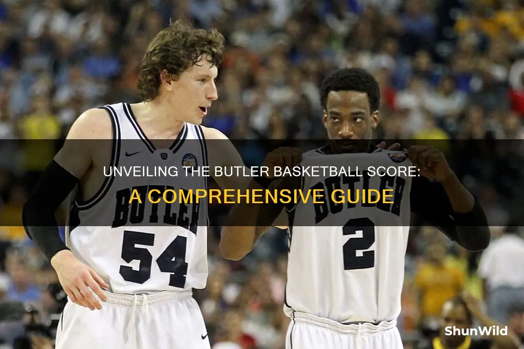 do you have a butler basketball score