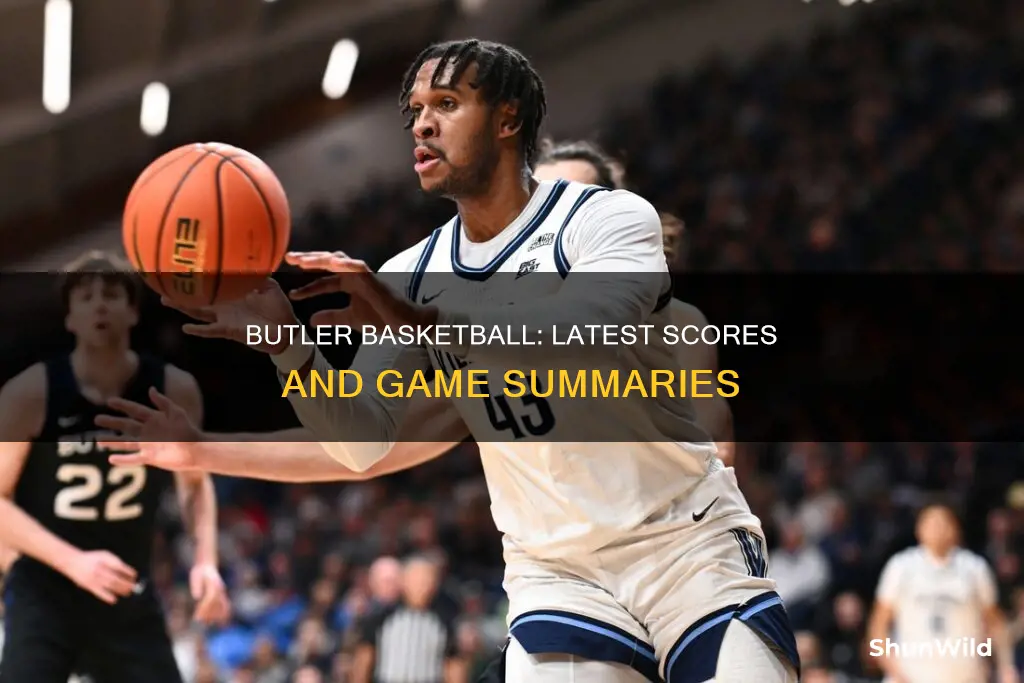 do you have a butler basketball score
