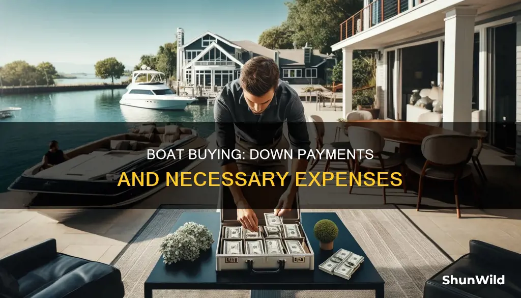 do you have to put money down on a boat