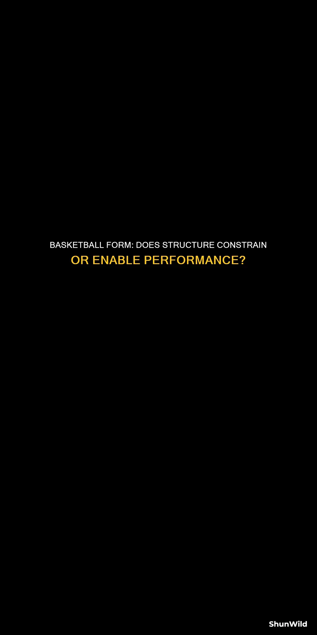 do you have to use a specific form for basketball