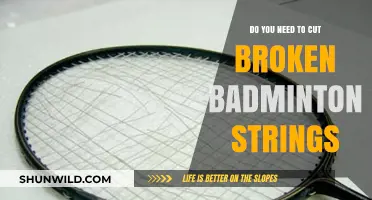 Why Cutting Broken Badminton Strings is Necessary