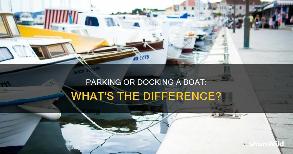 do you park or dock a boat