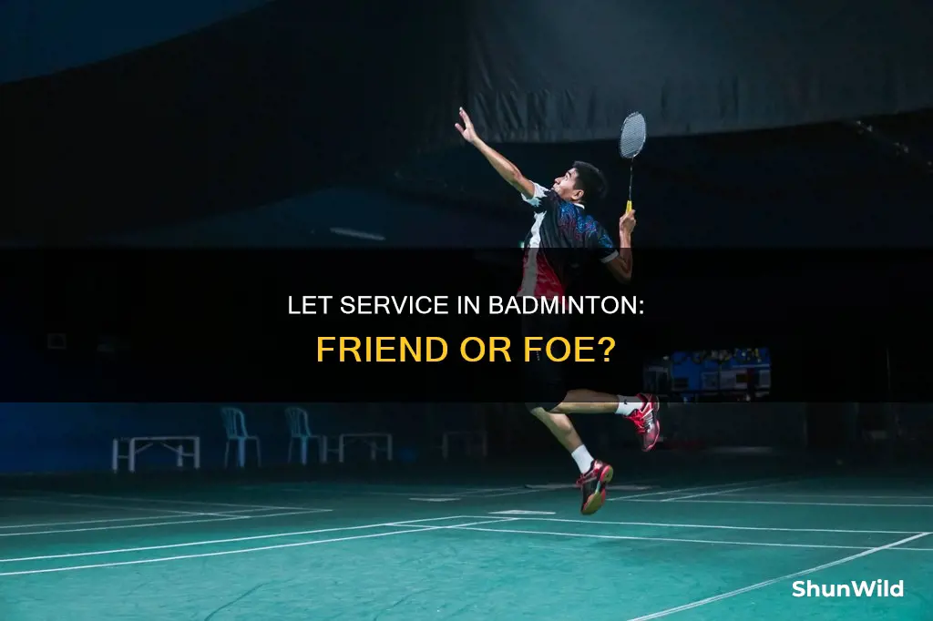 do you play let in badminton