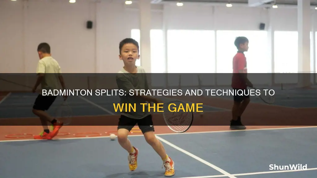 do you split in badminton