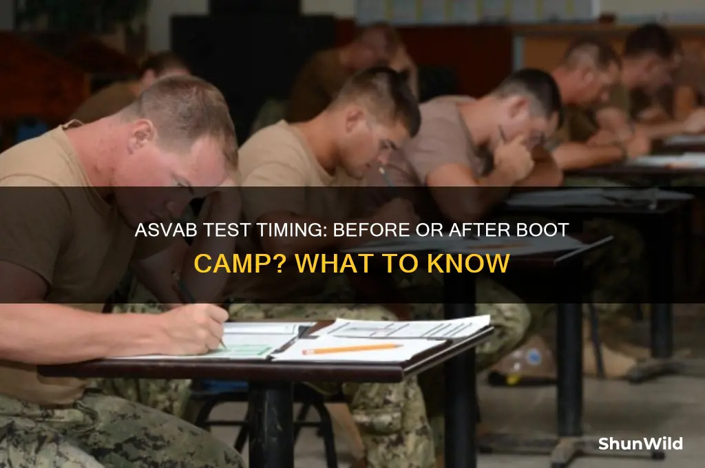 do you take asvab test before or after boot camp