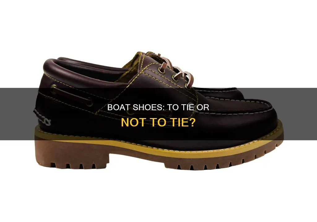 do you tie boat shoes every time