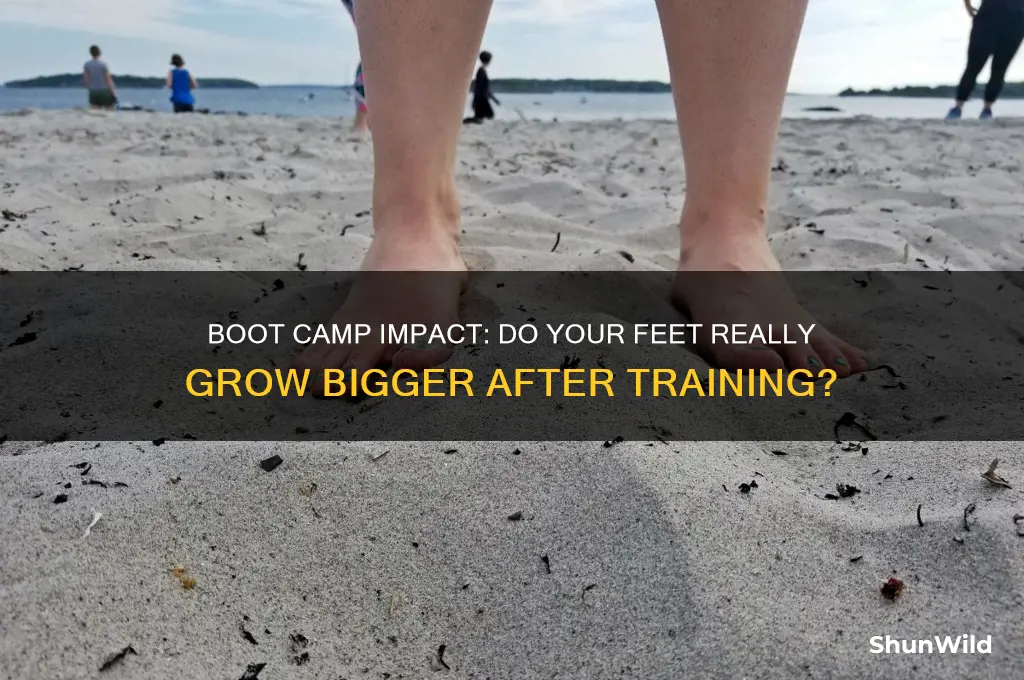 do your feet get bigger after boot camp