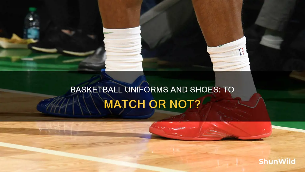 do your shoes have to match your highschool basketball uniform