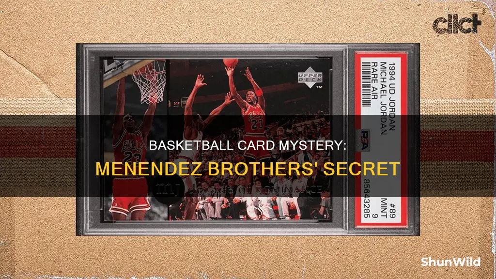 does a basketball card have the menedez brothers on it