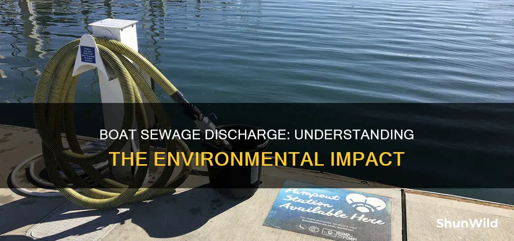 does a boat discharge sewage to dock