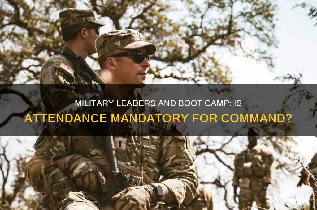 does a military wleder have to go to boot camp