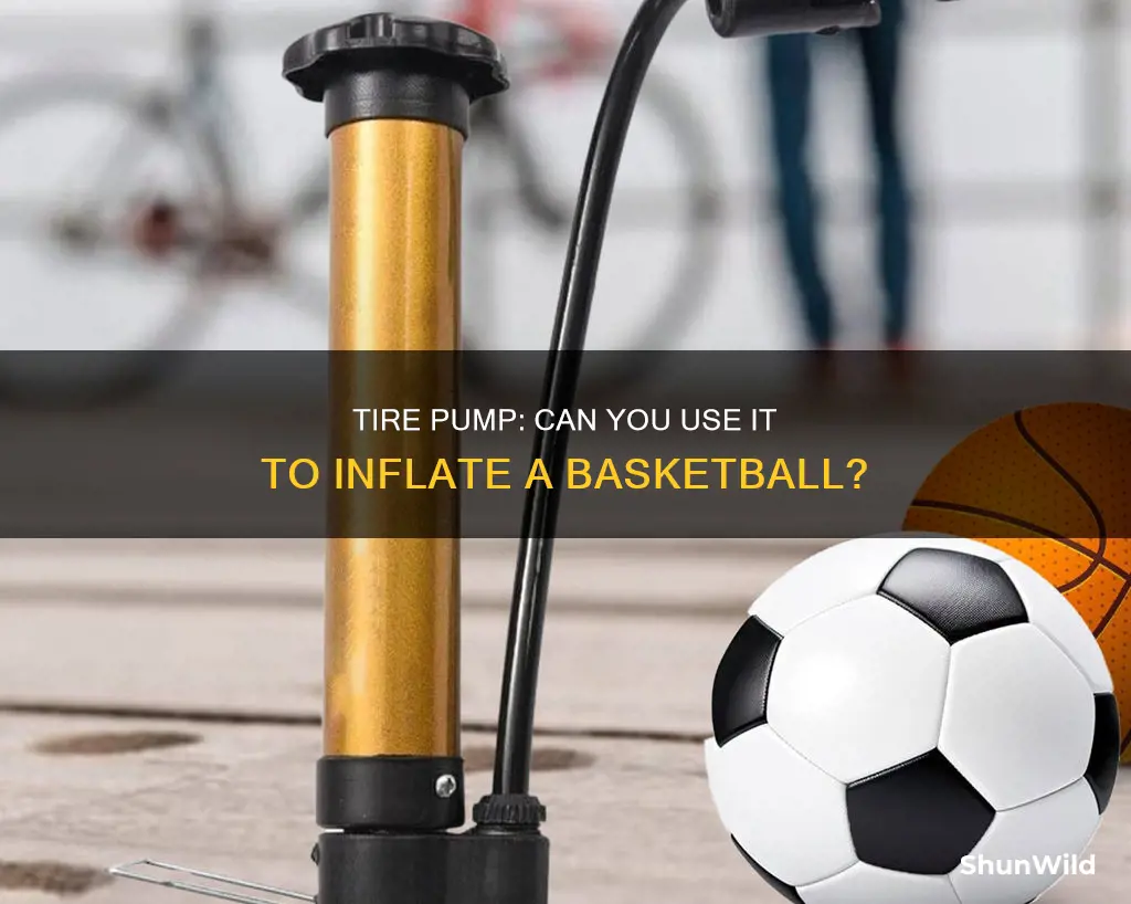 does a tire pump air up a basketball