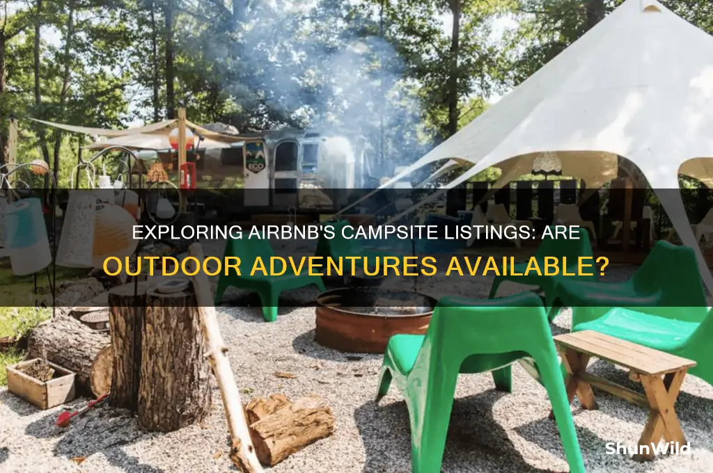 does airbnb have campsites