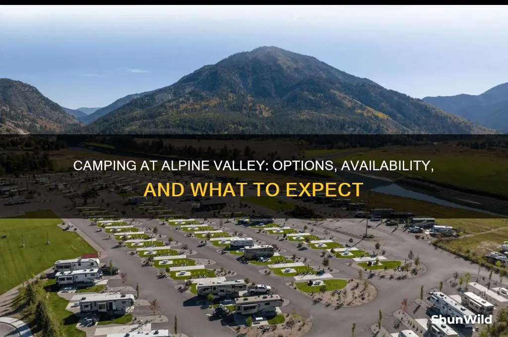 does alpine valley have camping