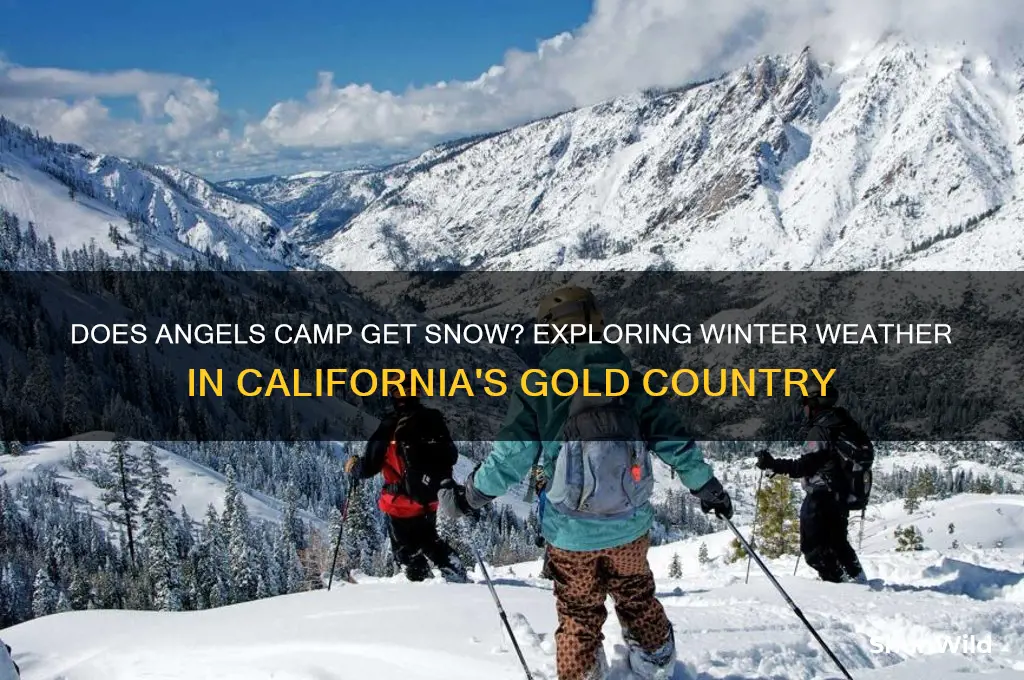 does angels camp get snow