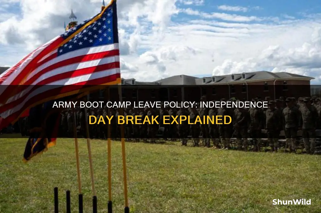 does army boot camp give leave for 4th of july