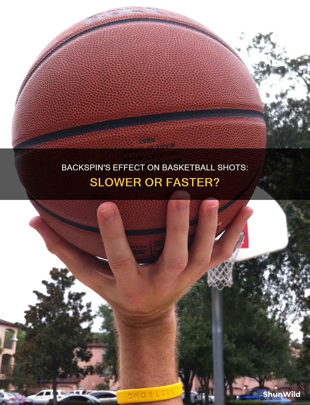 does backspin slow down your basketball shot