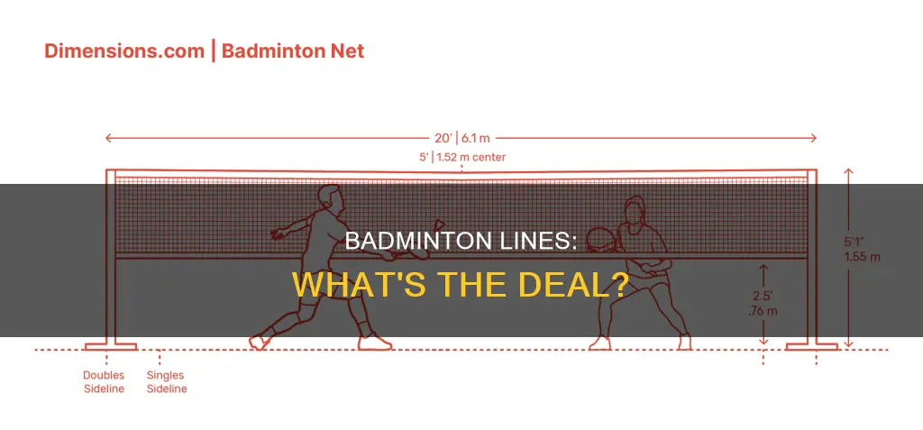 does badminton lines