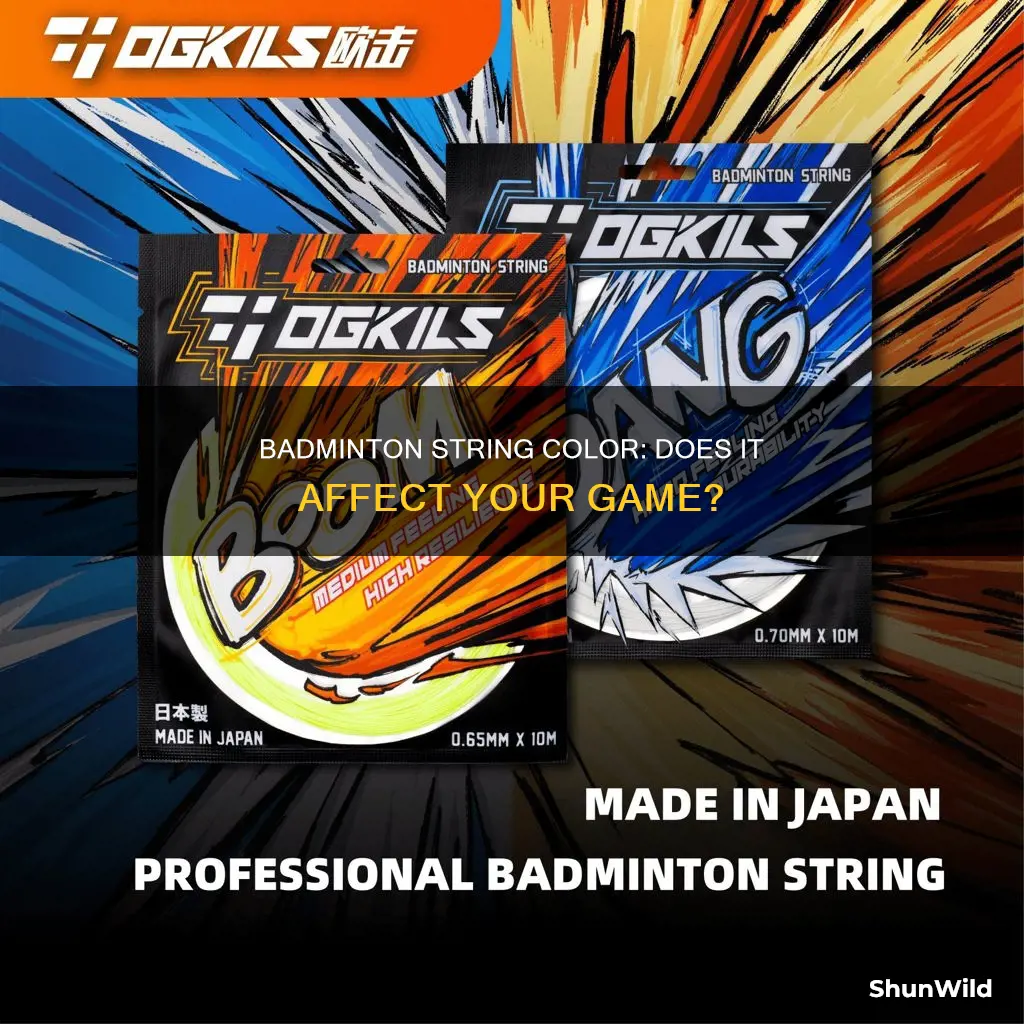 does badminton string color matter