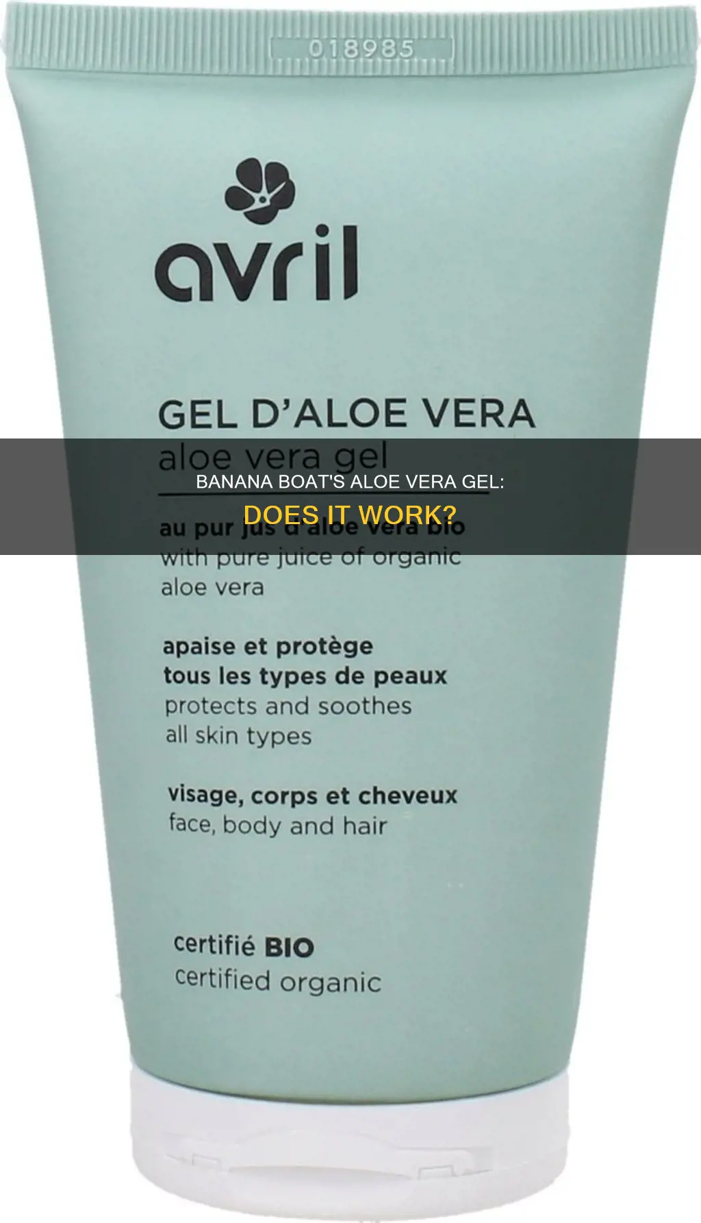 does banana boat aloe vera gel work