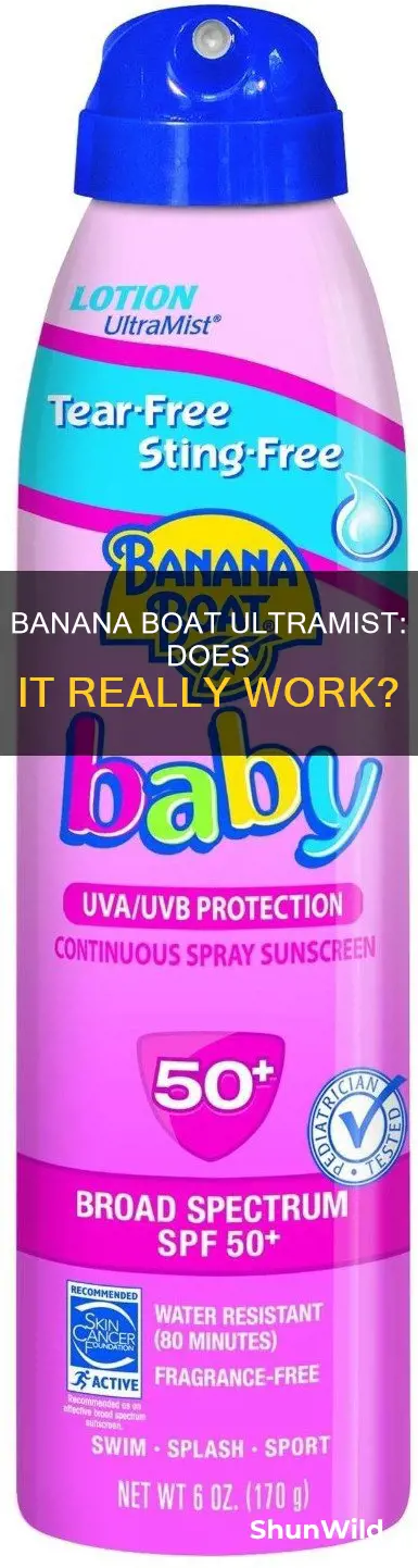 does banana boat ultramist work
